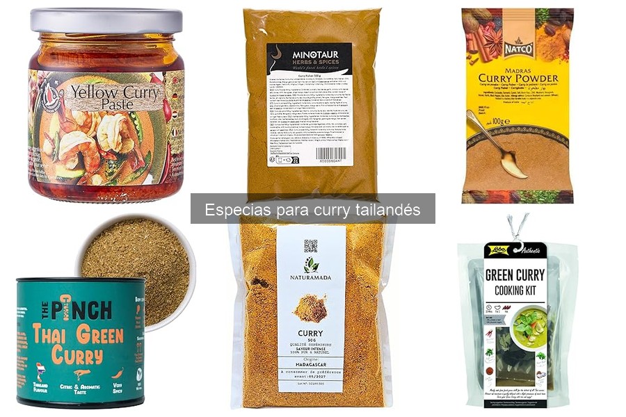 Beneficios de las especias frescas para curry tailandés