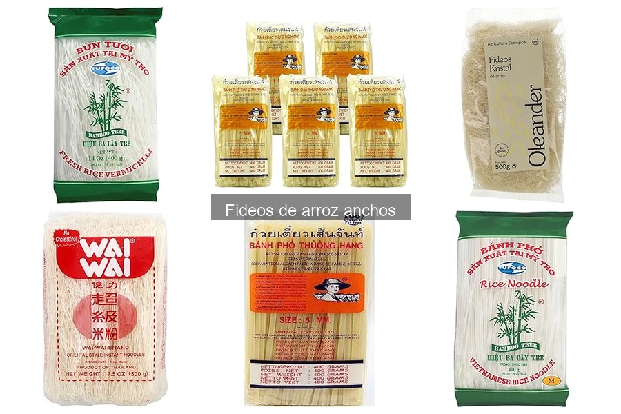 Beneficios de los fideos de arroz anchos en tu dieta