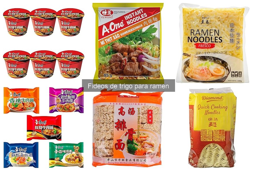 Beneficios de los fideos de trigo para ramen vs otros fideos