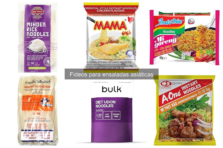 Beneficios de los fideos para ensaladas asiáticas