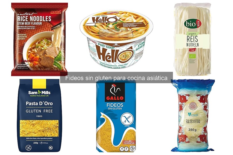 Beneficios de los fideos sin gluten en la cocina asiática
