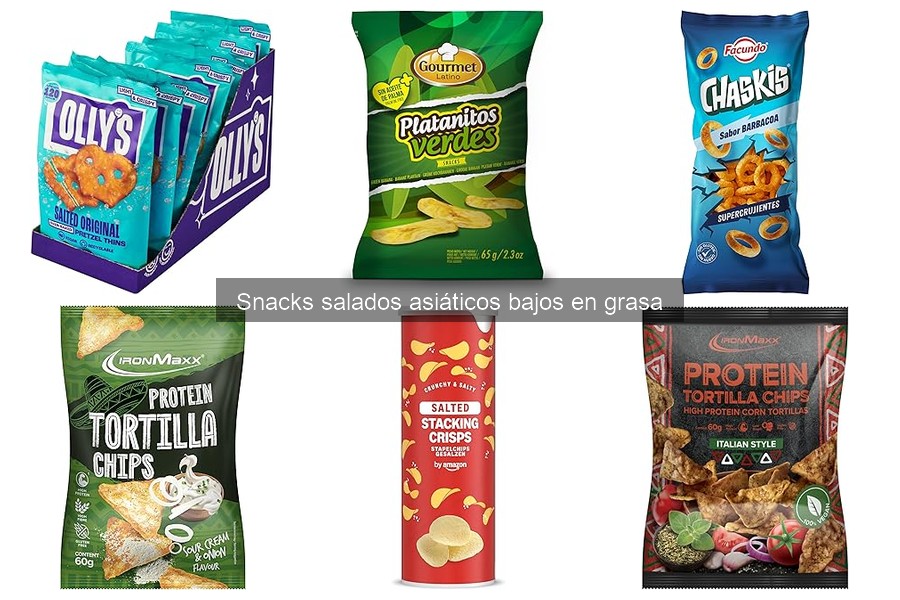 Beneficios de los snacks salados asiáticos bajos en grasa