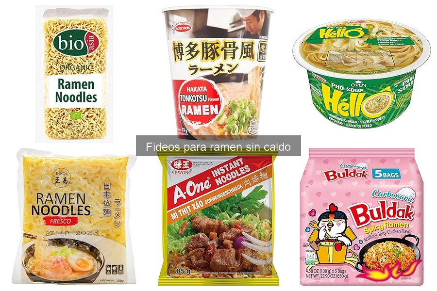 Beneficios de usar fideos para ramen sin caldo