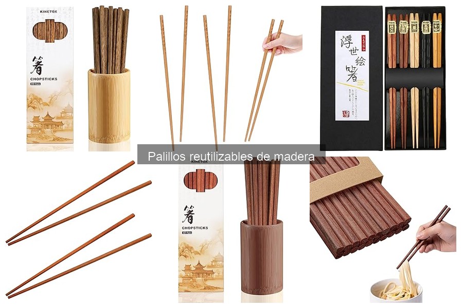Beneficios de usar palillos reutilizables de madera en casa