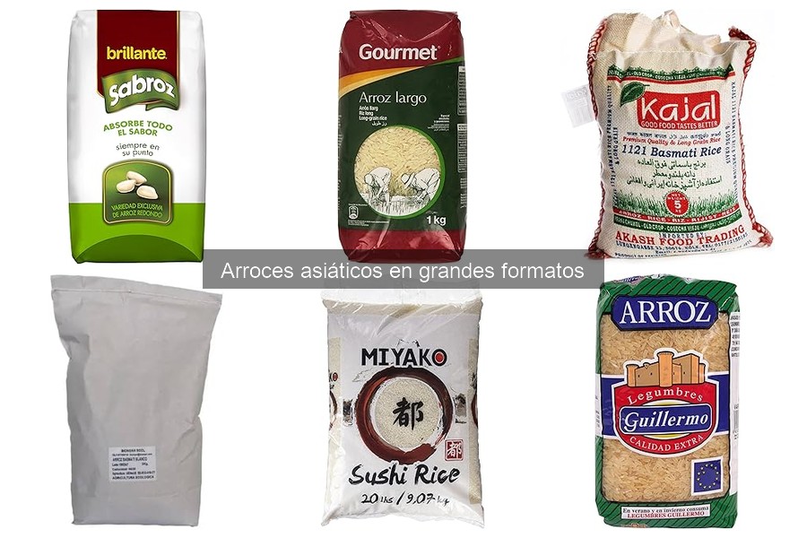 Beneficios del arroz asiático en grandes formatos