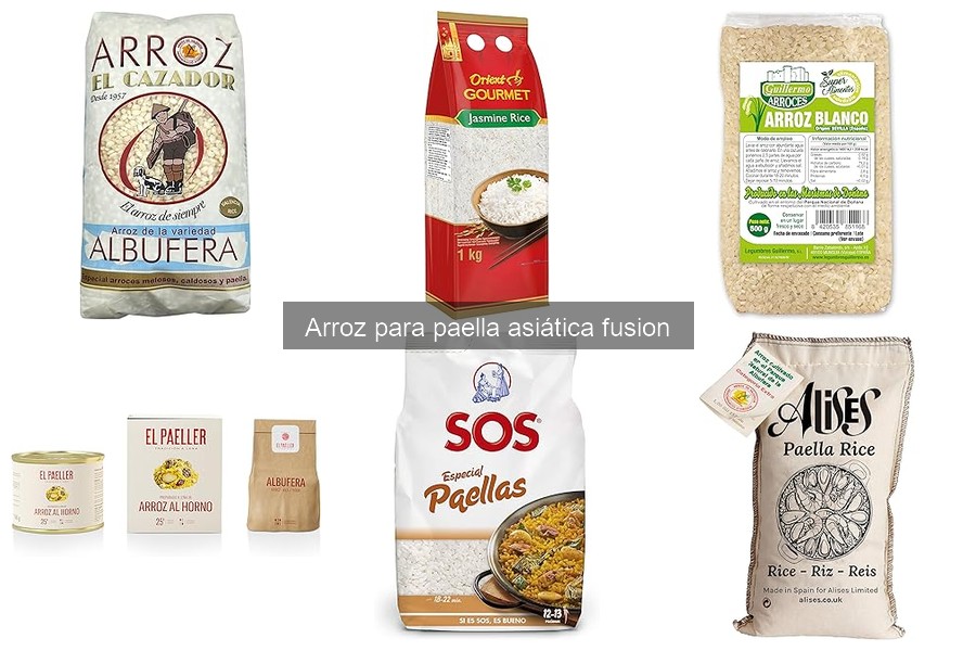 Beneficios del arroz integral en paella asiática fusión