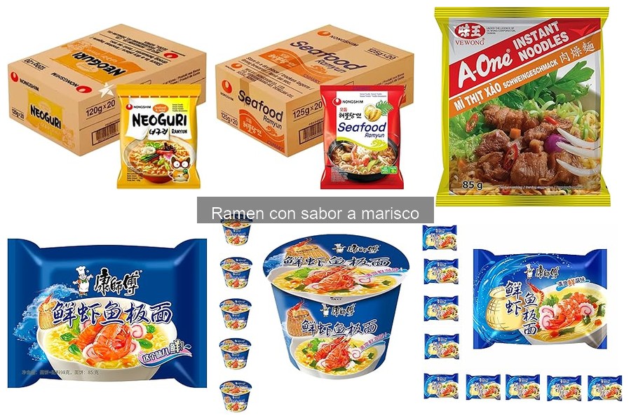 Beneficios del ramen con sabor a marisco para tu dieta