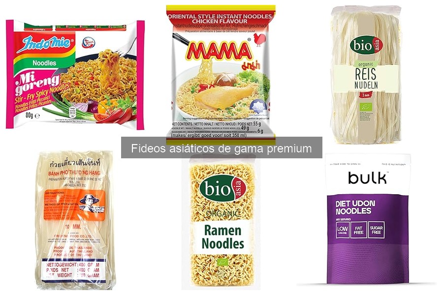 Beneficios nutricionales de los fideos asiáticos premium