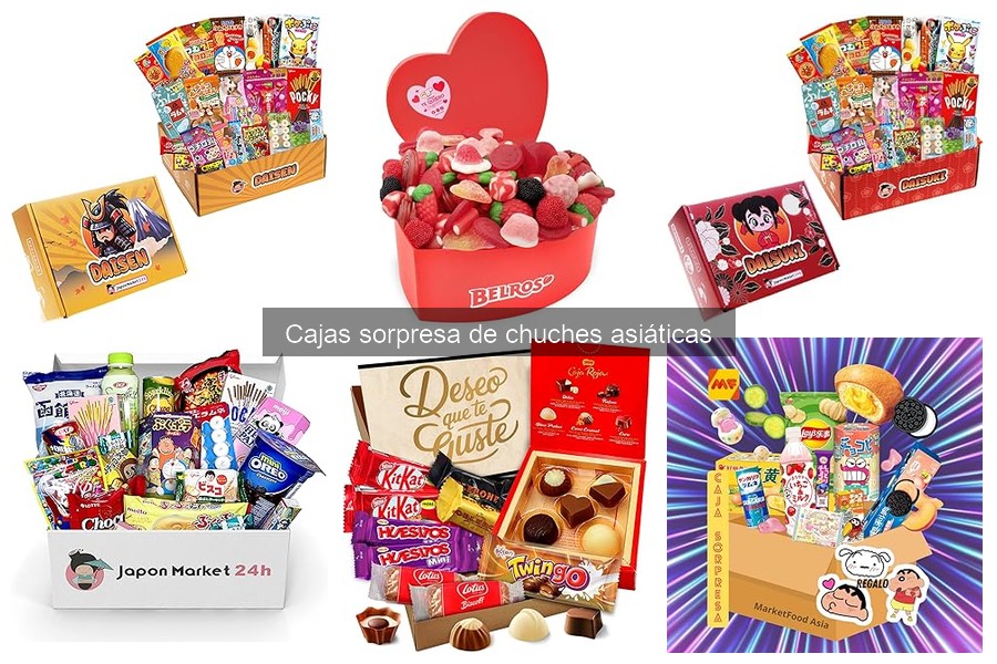 Cajas Sorpresa de Chuches Asiáticas para Fiestas y Eventos