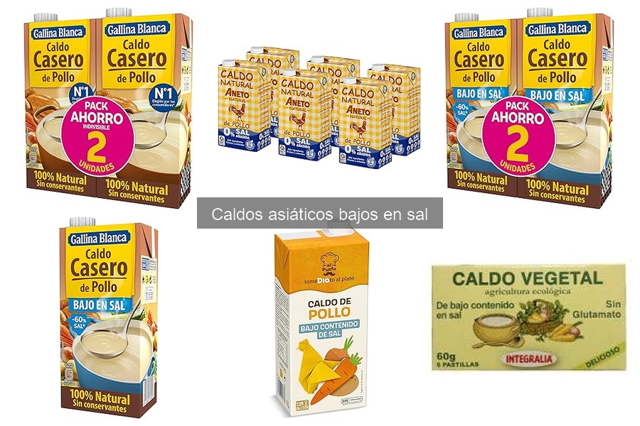 Caldos asiáticos bajos en sal: beneficios y características