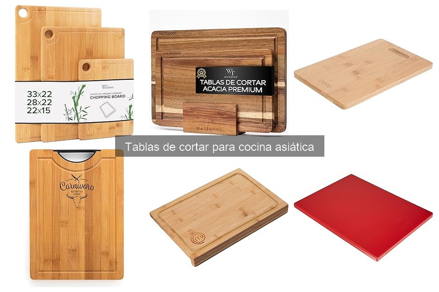 Características de las tablas de cortar en cocina asiática