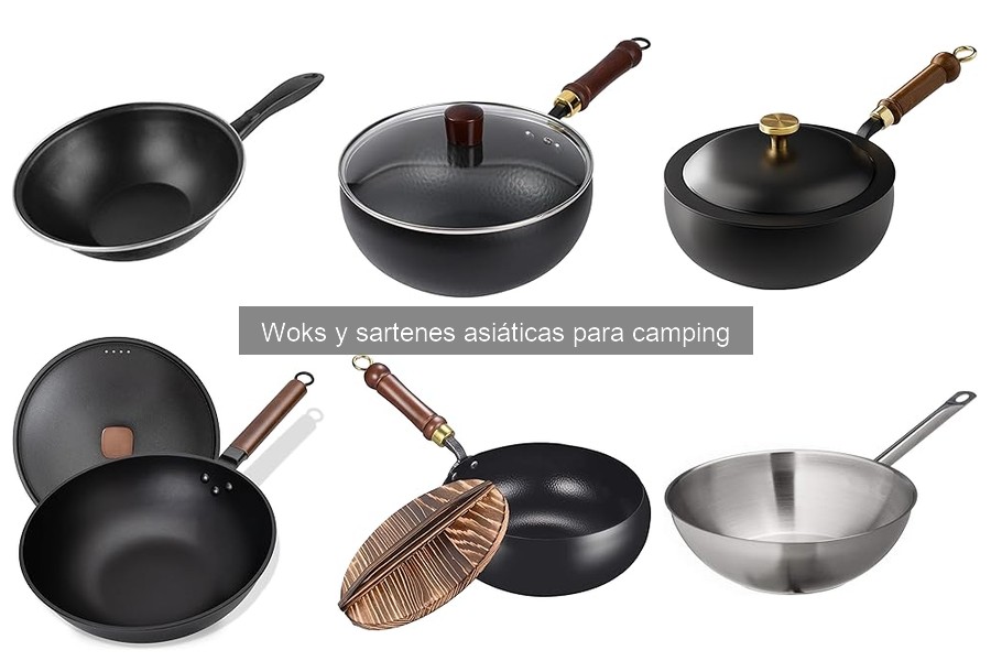 Características esenciales de woks y sartenes asiáticas para camping