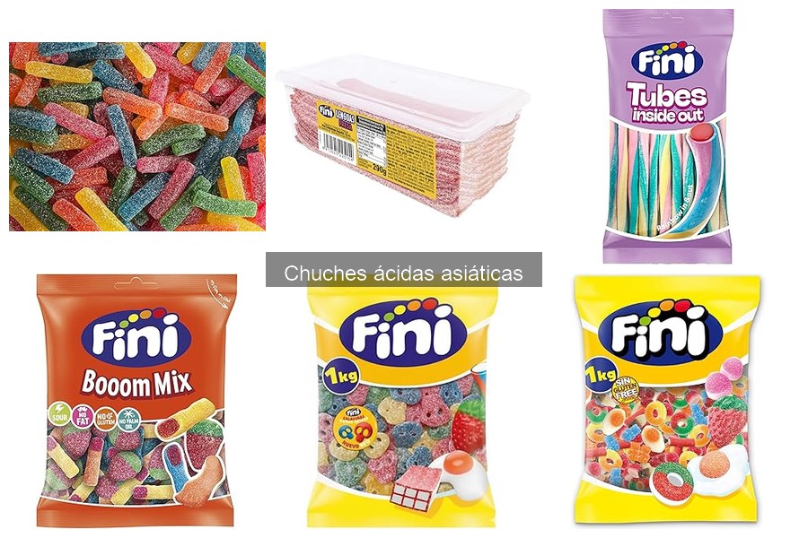 Chuches ácidas asiáticas para eventos y fiestas