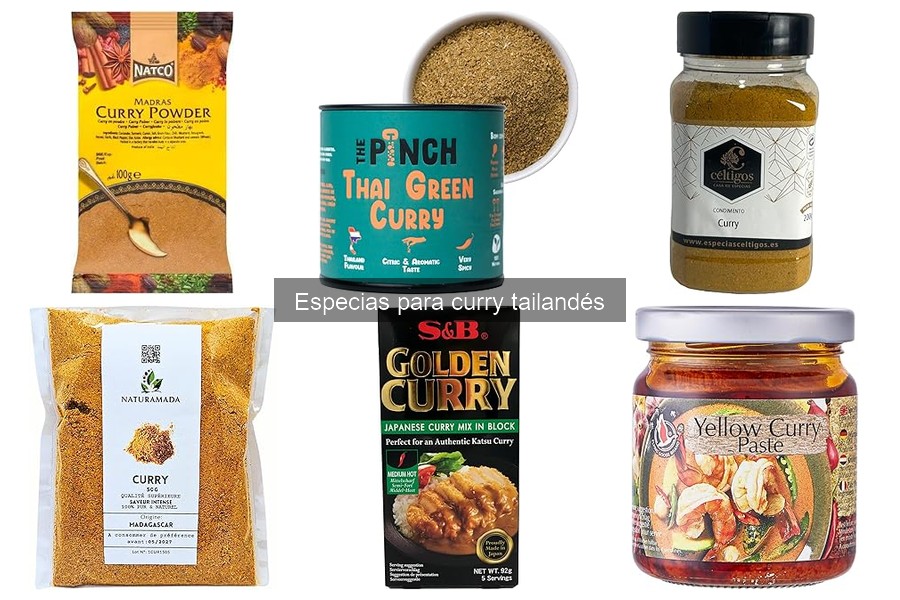 Cómo almacenar especias para curry tailandés de forma correcta