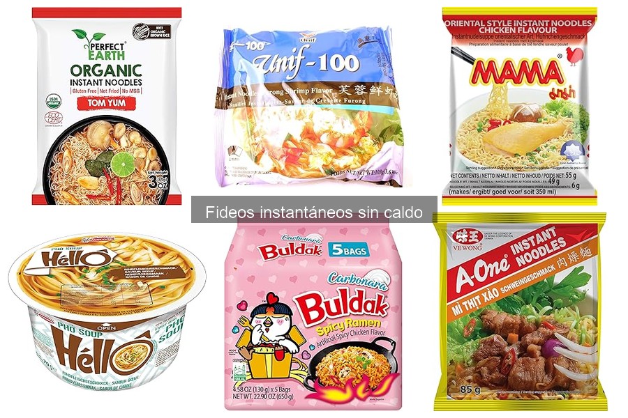 Cómo almacenar fideos instantáneos sin caldo para que duren más