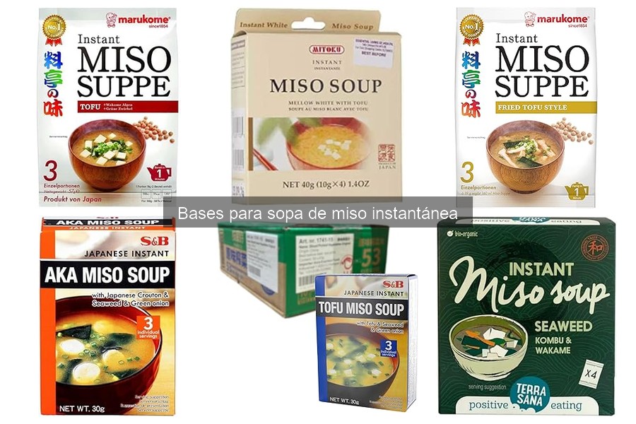 Cómo almacenar sopa de miso instantánea correctamente