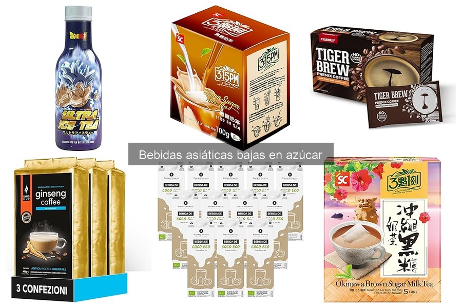 Cómo elegir bebidas asiáticas bajas en azúcar