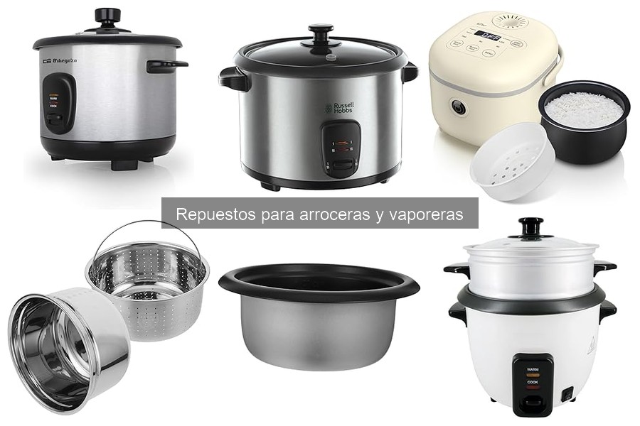 Cómo elegir repuestos para arroceras y vaporeras