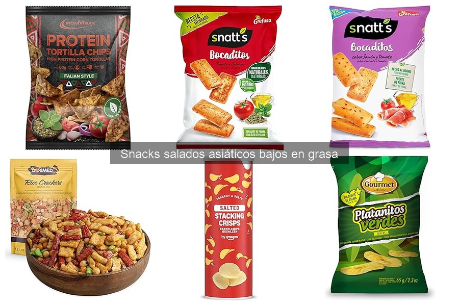 Cómo elegir snacks salados asiáticos bajos en grasa