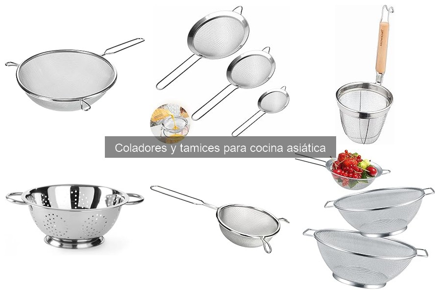 Cómo limpiar y mantener coladores y tamices de cocina asiática