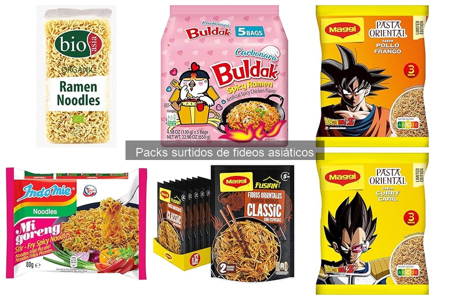 Cómo preparar fideos asiáticos de packs surtidos fácilmente