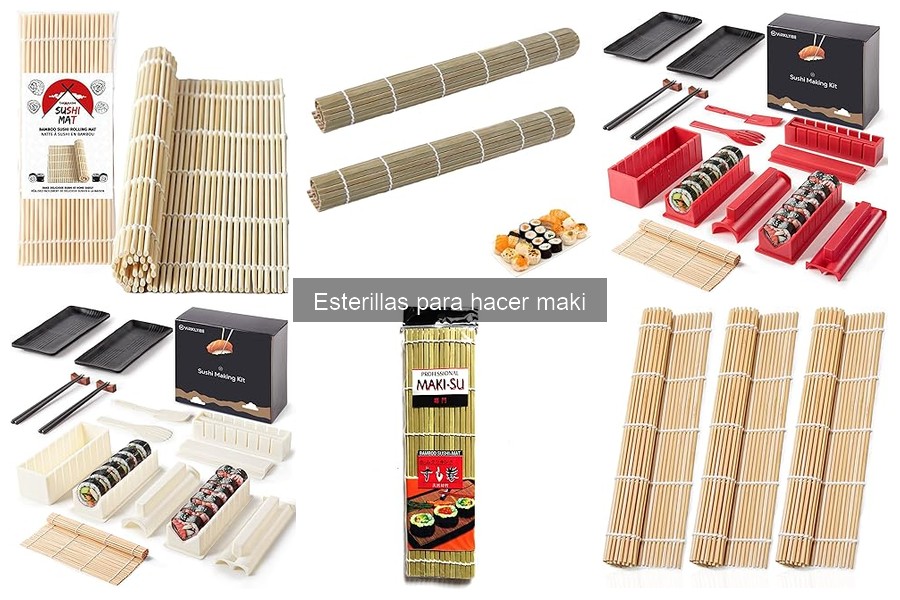 Cómo usar esterillas para hacer maki correctamente