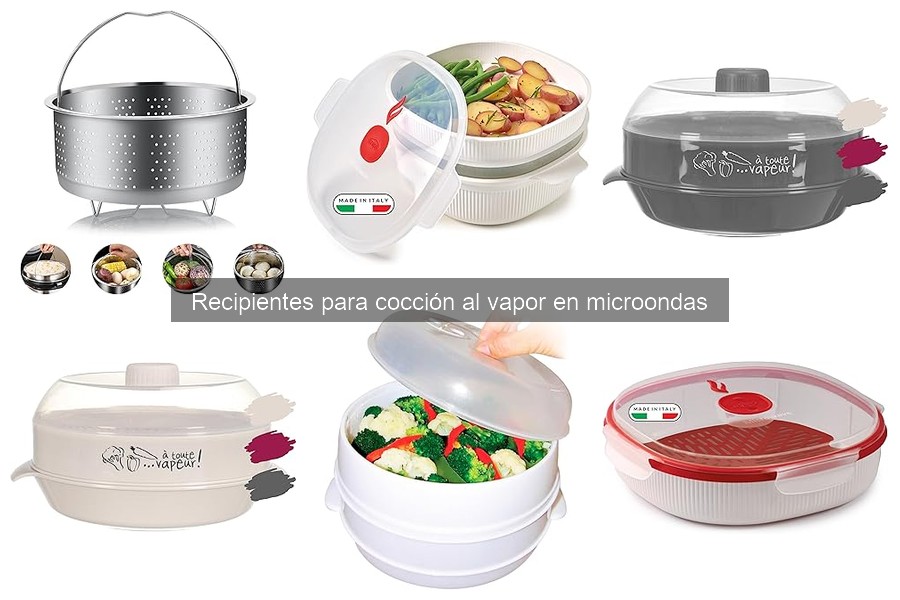 Cómo usar recipientes para cocción al vapor en microondas