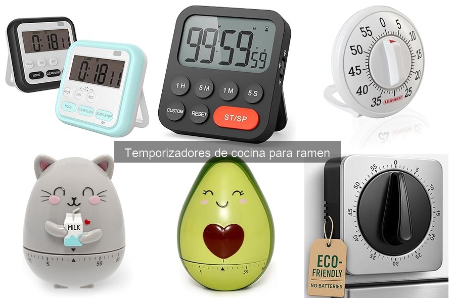 Cómo usar un temporizador de cocina para ramen fácilmente