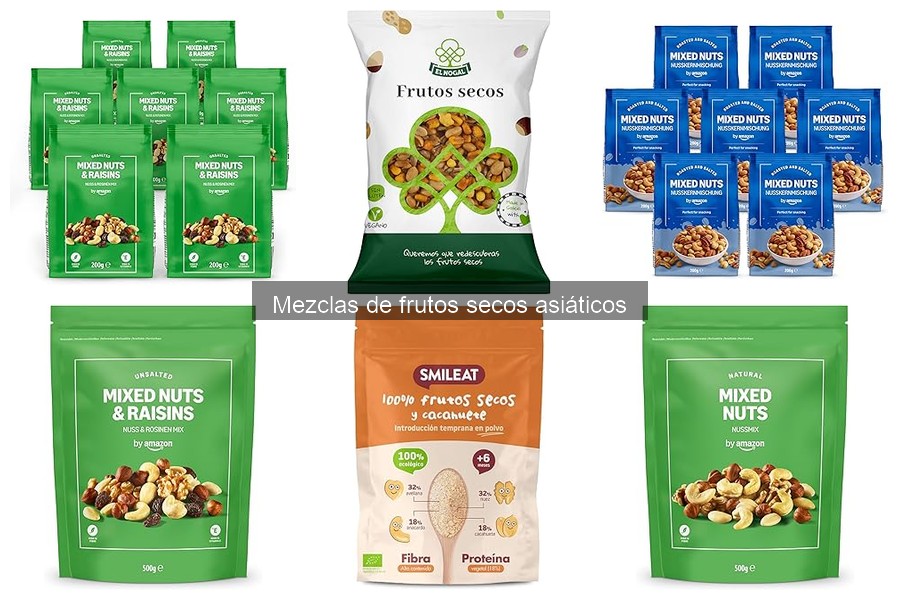 Compara precios de mezclas de frutos secos asiáticos