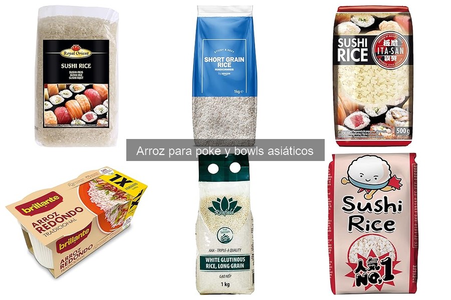 Comparativa: Arroz de Sushi vs. Jazmín para Poke Bowls