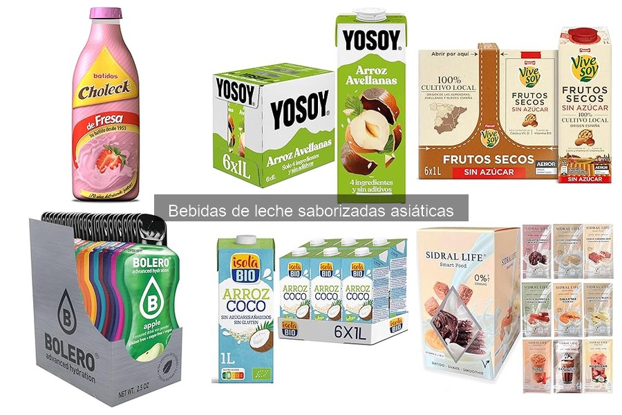 Comparativa: Bebidas de leche saborizadas asiáticas vs. regulares