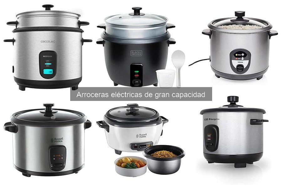 Comparativa de Arroceras Eléctricas de Gran Capacidad