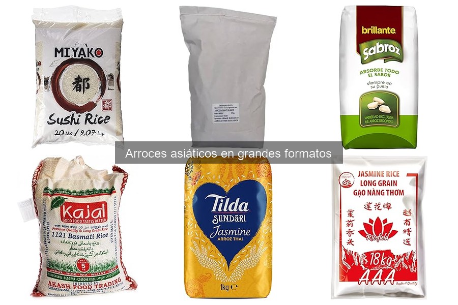Comparativa de arroces asiáticos en grandes formatos