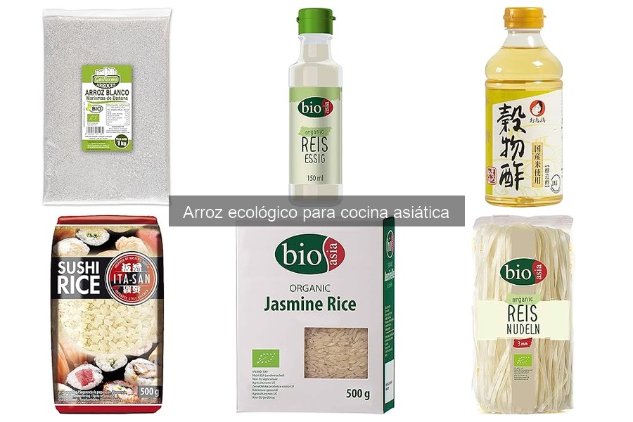 Comparativa de arroz ecológico para cocina asiática