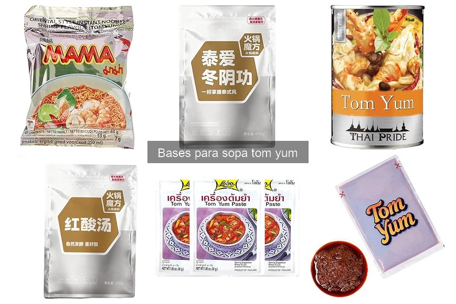 Comparativa de bases para sopa Tom Yum: mejores marcas y sabores