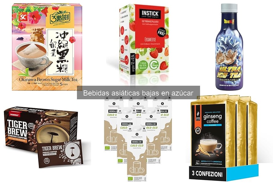 Comparativa de bebidas asiáticas bajas en azúcar: Mejores opciones