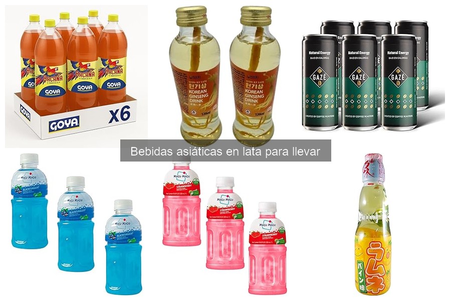 Comparativa de bebidas asiáticas en lata: GAZÉ, Hatakosen y UBOON