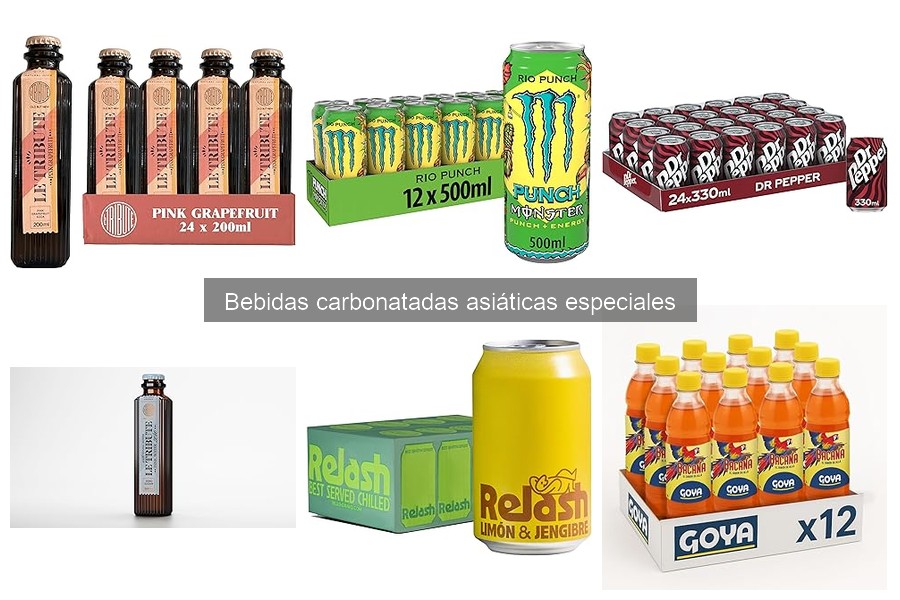 Comparativa de Bebidas Carbonatadas Asiáticas Especiales