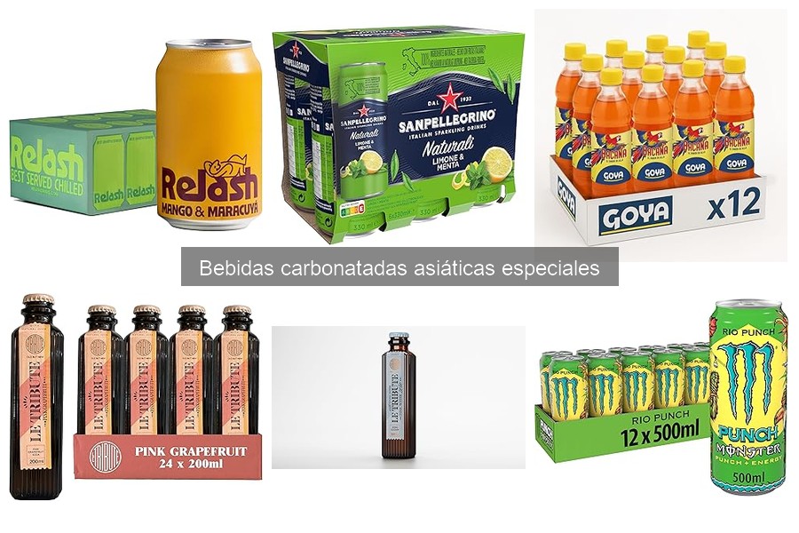 Comparativa de Bebidas Carbonatadas Asiáticas y Alternativas