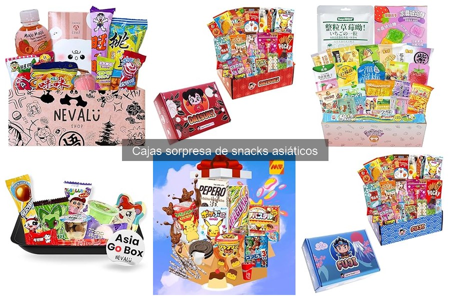 Comparativa de Cajas Sorpresa de Snacks Asiáticos