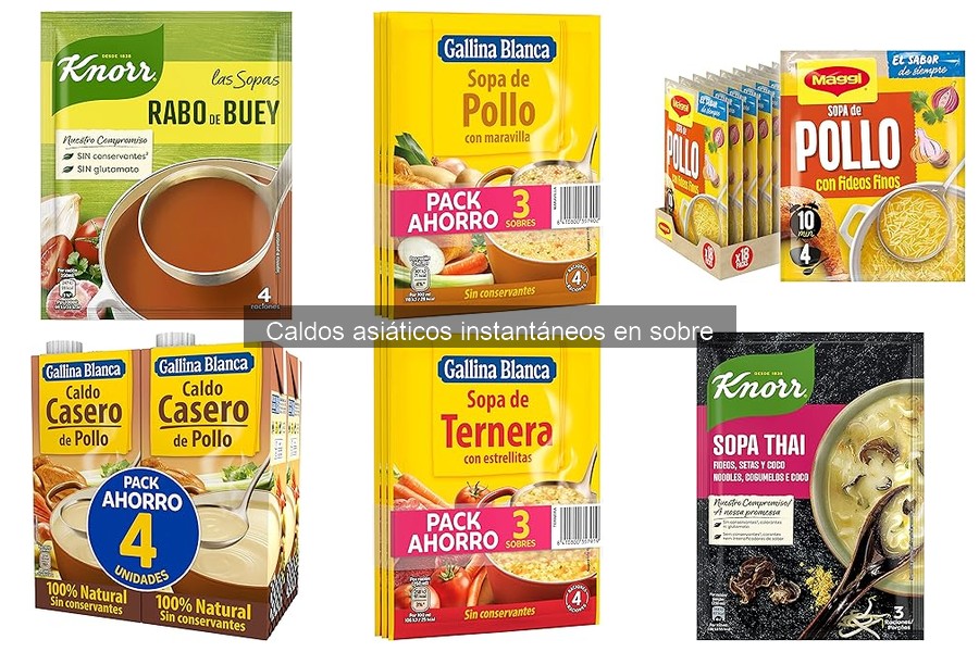 Comparativa de caldos asiáticos instantáneos: marcas y precios