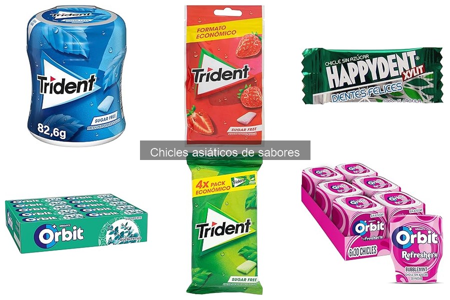 Comparativa de chicles asiáticos y tradicionales: ¿cuál elegir?