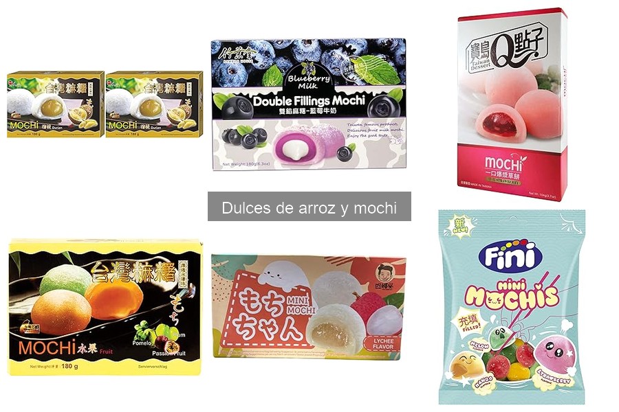 Comparativa de dulces de arroz vs. otros postres asiáticos