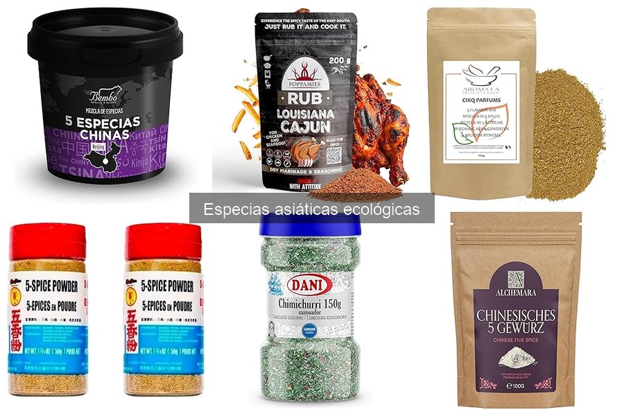 Comparativa de especias asiáticas ecológicas: sabores y precios