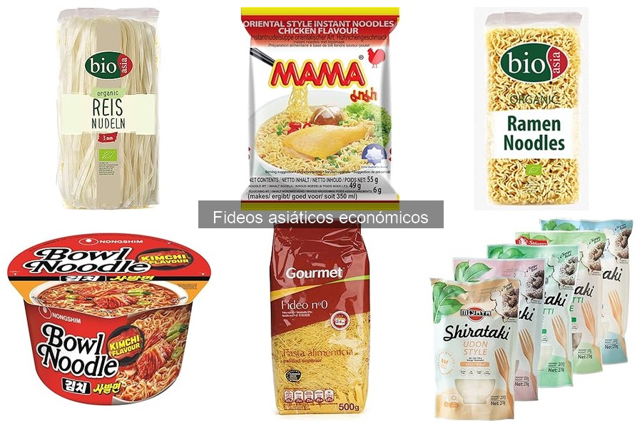 Comparativa de fideos asiáticos económicos: ¡Elige el mejor!