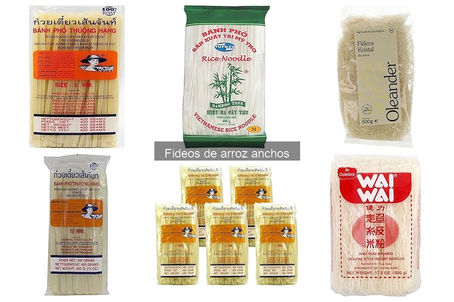 Comparativa de Fideos de Arroz Anchos: Mejores Marcas