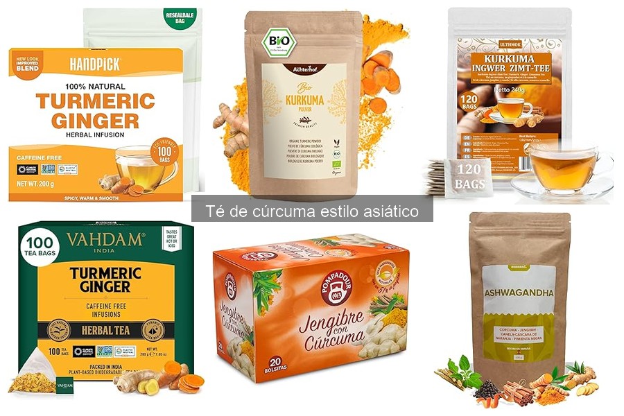 Comparativa de los Mejores Té de Cúrcuma en Amazon