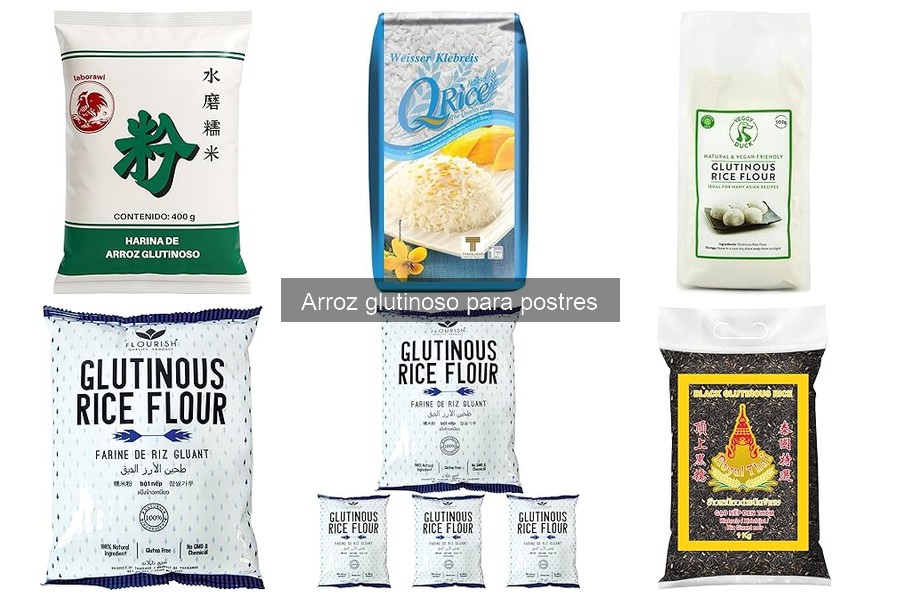 Comparativa de Marcas de Arroz Glutinoso para Postres