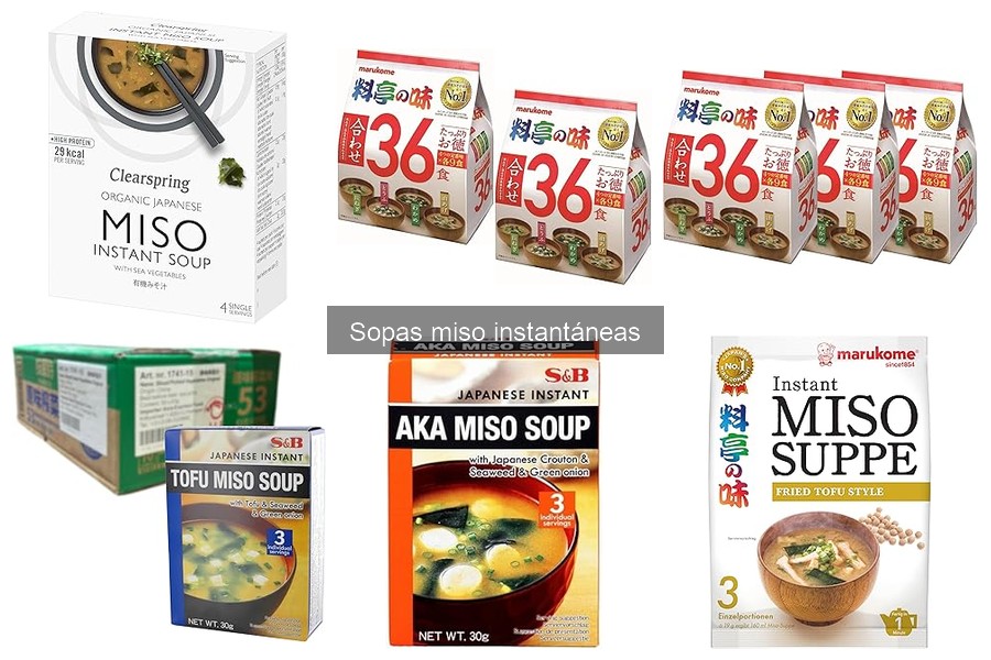 Comparativa de marcas de sopa miso instantánea en casa