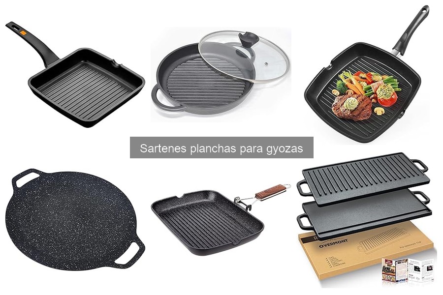 Comparativa de materiales en sartenes planchas para gyozas